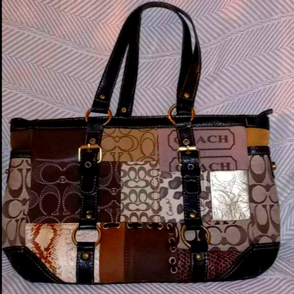 Coach Patchwork Shoulder Bag